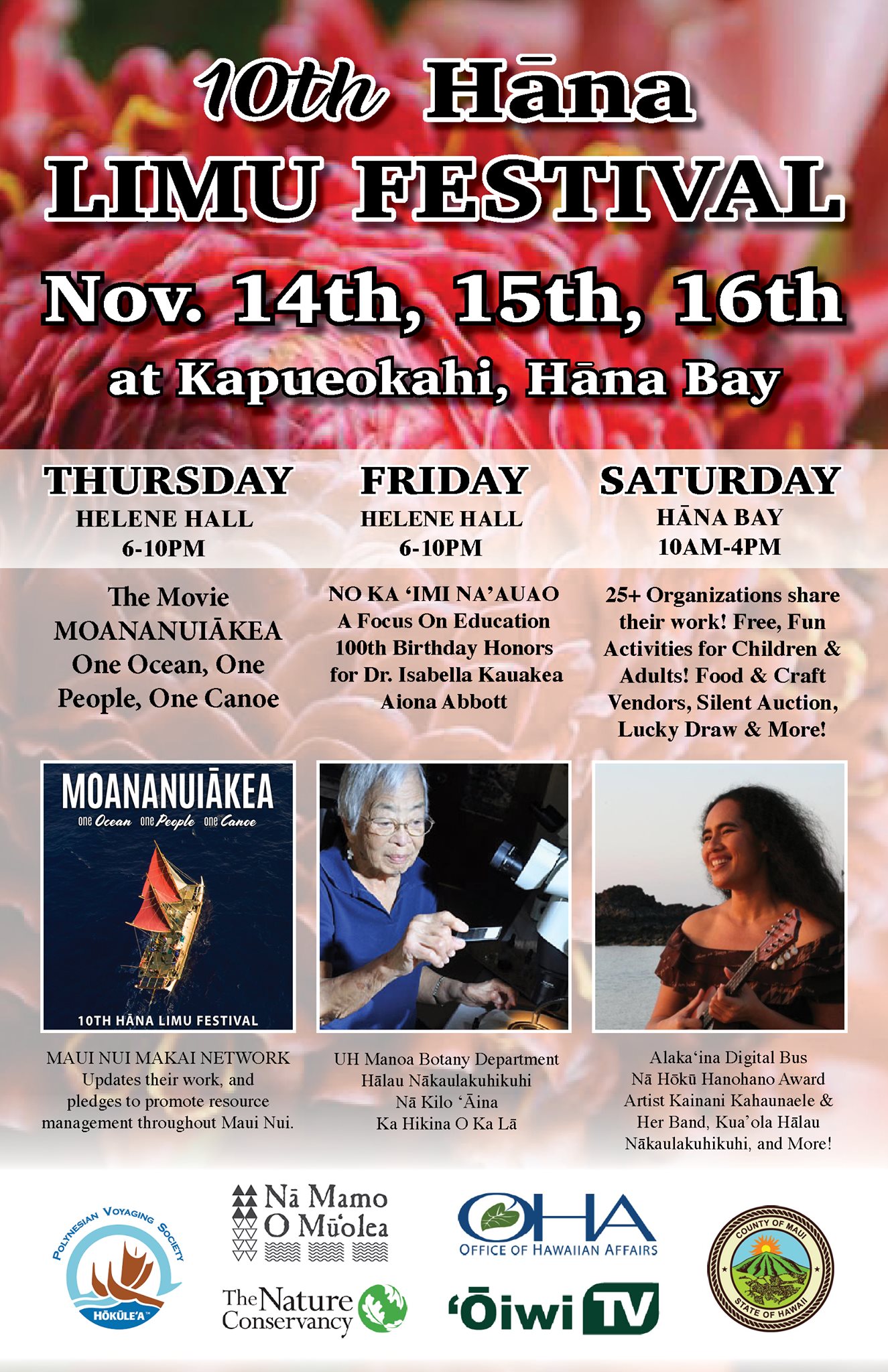 2019 Hāna Limu Festival Flyer