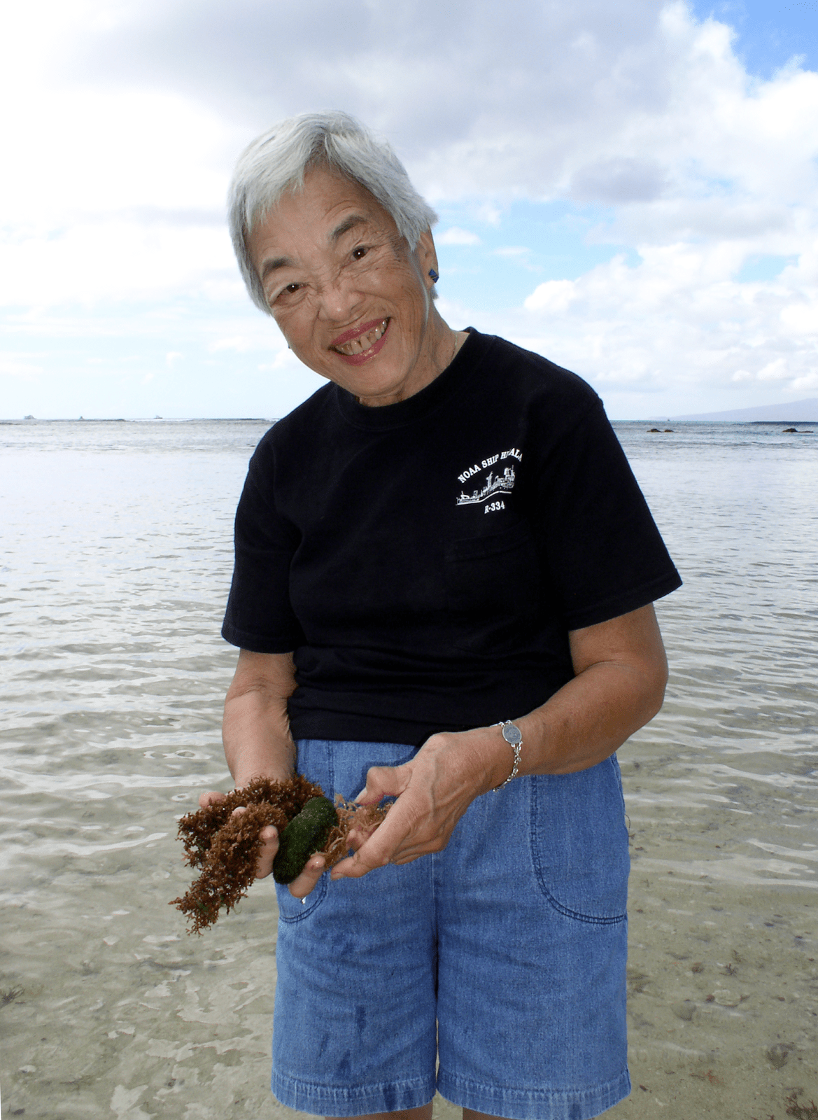 Isabella Abbott holding Limu